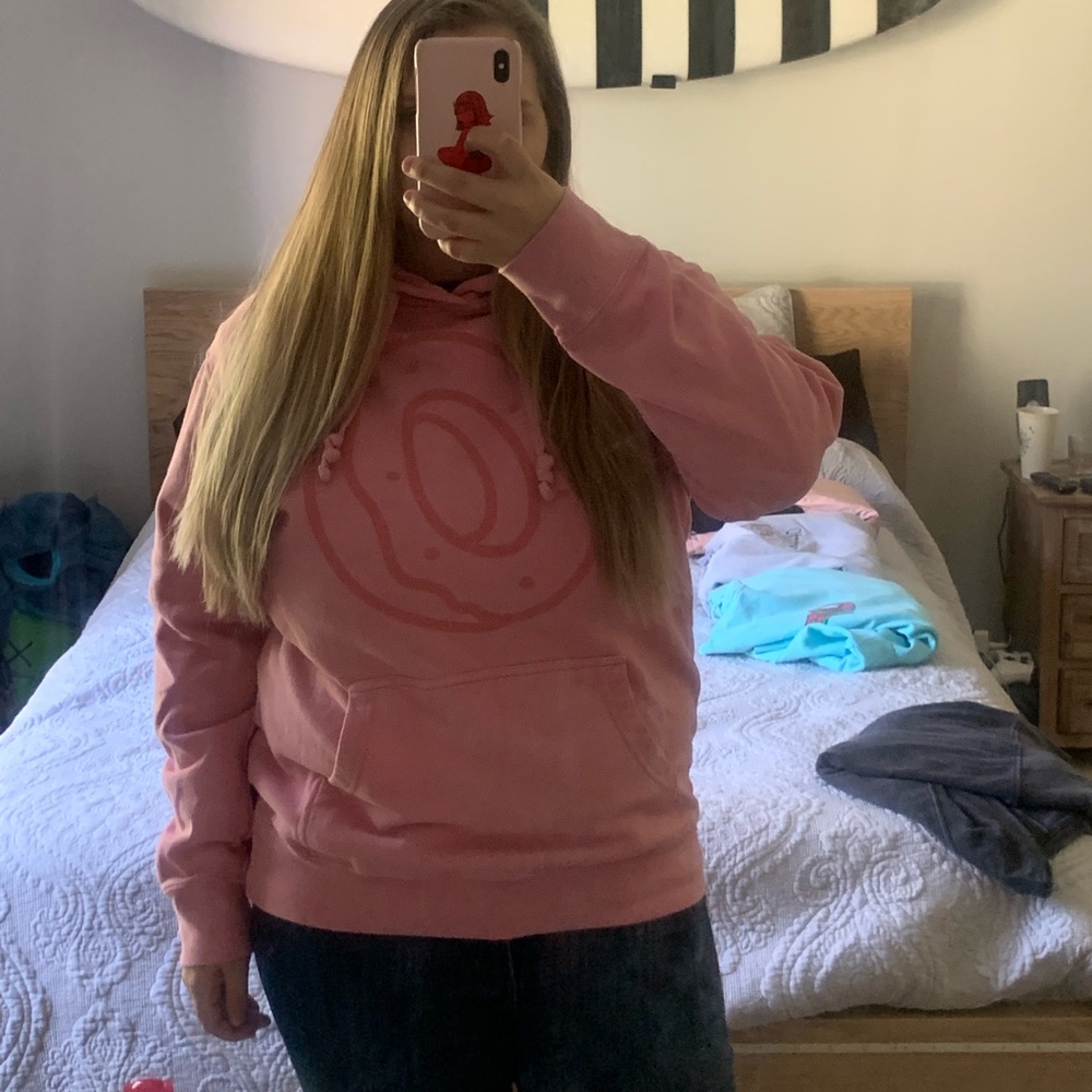 Pink Odd future hoodie